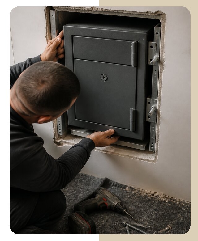 Установка депозитного сейфа в Ростове по цене от 6671 р. | ДвериЛегко-Рсв