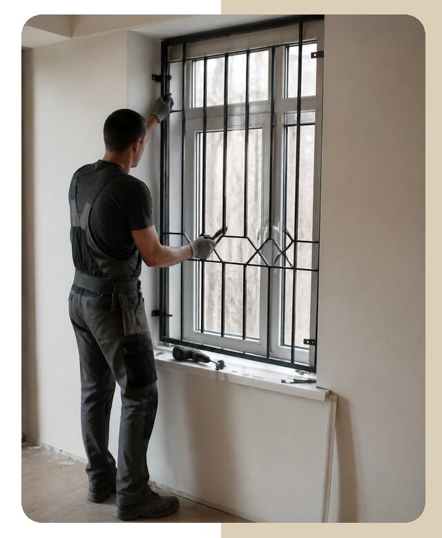 Установка решеток в квартиру в Ростове цена от 4618 р. | ДвериЛегко-Рсв